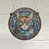 Cat Tabby Stained Glass Effect Suncatcher